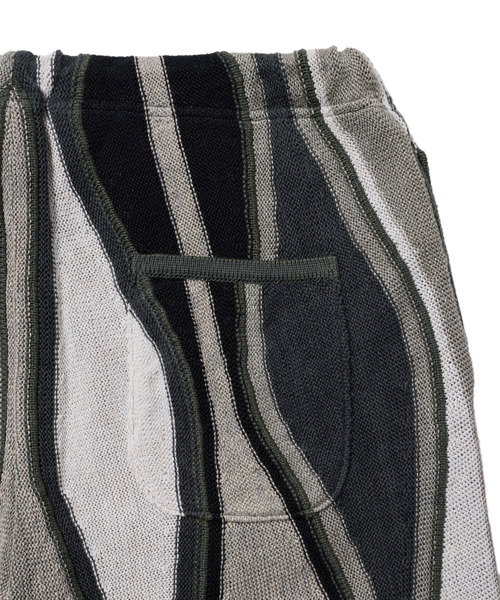 7G FEATHER STRIPE KNIT PULLOVER 詳細画像 GRAY 3
