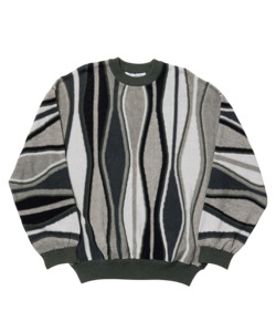 7G FEATHER STRIPE KNIT SHORT PANTS 詳細画像