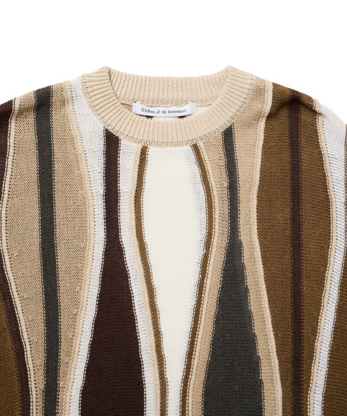 7G FEATHER STRIPE KNIT SHORT PANTS 詳細画像 BEIGE 3