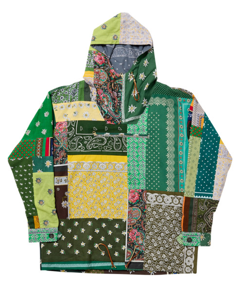 VINTAGE BANDANA PATCHWORK ANORAK JACKET
