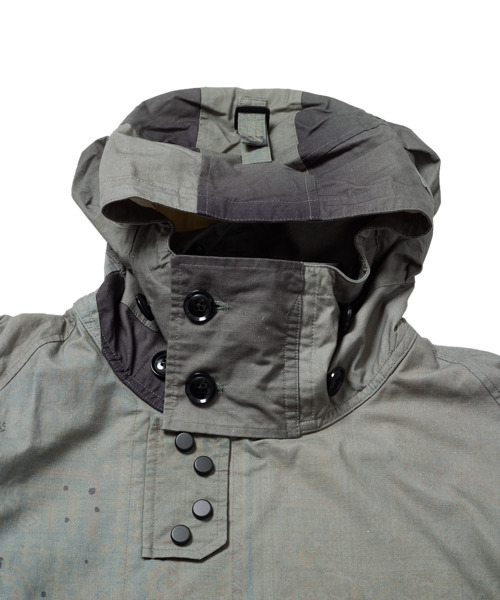 DAWNDIC RUG PRINT SMOCK PARKA 詳細画像 GRAY 4