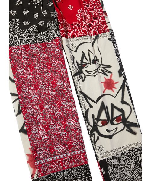 ×YAGI BANDANA PATCHWORK PANTS 詳細画像 JUN RED 3