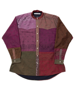 VINTAGE BANDANA PATCHWORK SHIRT LS 詳細画像