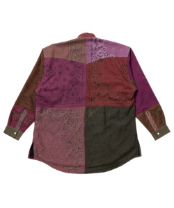 VINTAGE BANDANA PATCHWORK SHIRT LS 詳細画像