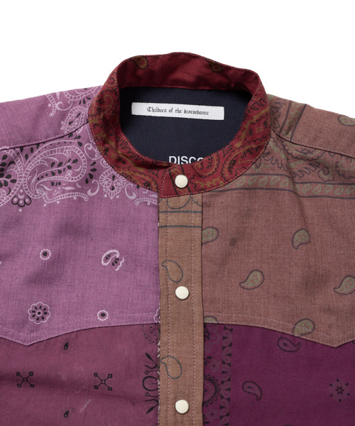 VINTAGE BANDANA PATCHWORK SHIRT LS 詳細画像 OVER DYEING 3
