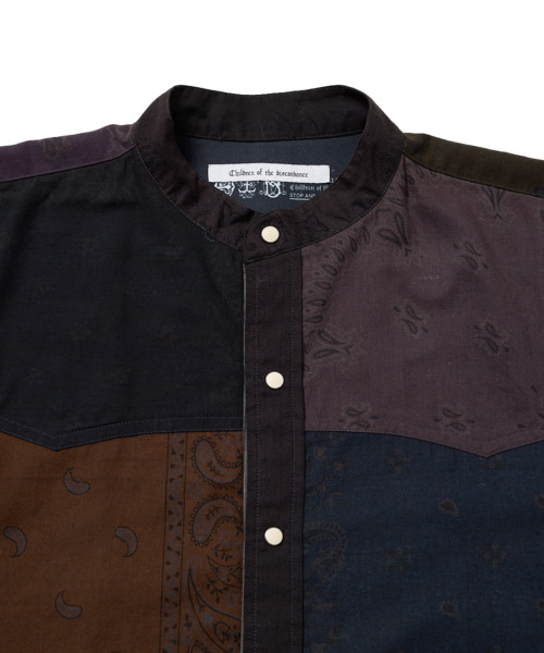 x ROGIC BANDANA PATCHWORK SHIRT 詳細画像 BLACK 3